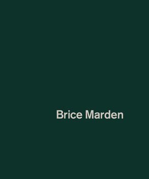 Hardcover Brice Marden Book
