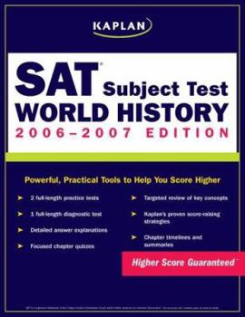 Paperback Kaplan SAT Subject Test: World History 2006-2007 Book