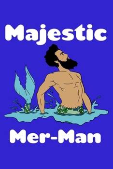 Paperback Majestic Mer Man: College Ruled Notebook Book