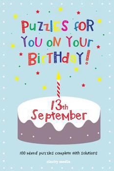 Paperback Puzzles for you on your Birthday - 13th September Book