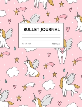 Bullet Journal: Unicorn Dot Grid Notebook - Dotted Note Pad for Kids, Girls, Teens, Tweens, Women - Gifts for Birthday and Christmas | Creative Art 00543