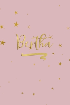 Paperback Bertha: Personalized Journal to Write In - Rose Gold Line Journal Book