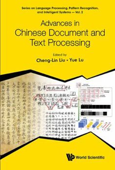 Hardcover Advances in Chinese Document and Text Processing Book