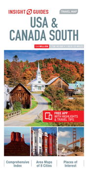Map Insight Guides Travel Map USA & Canada South (Insight Maps) Book