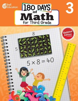 Paperback 180 Days of Math for Third Grade: Practice, Assess, Diagnose Book