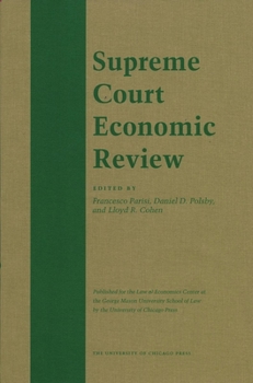 Hardcover Supreme Court Economic Review, Volume 19, Volume 19 Book