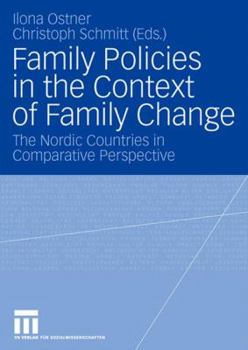 Paperback Family Policies in the Context of Family Change: The Nordic Countries in Comparative Perspective [German] Book