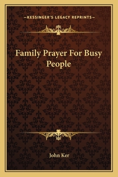 Paperback Family Prayer For Busy People Book