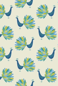 Notes: A Blank Guitar Tab Music Notebook with Cute Peacock Pattern Cover Art