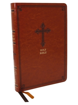 Imitation Leather Kjv, Thinline Bible, Large Print, Leathersoft, Brown, Red Letter Edition, Comfort Print [Large Print] Book