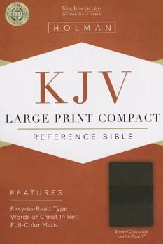 Imitation Leather Large Print Compact Reference Bible-KJV [Large Print] Book