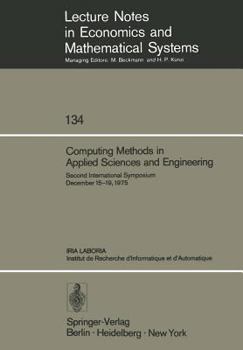 Paperback Computing Methods in Applied Sciences and Engineering: Second International Symposium December 15-19, 1975 Book