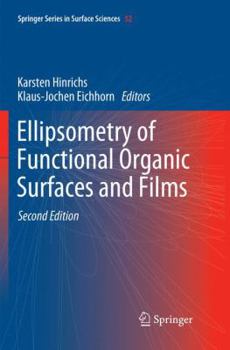 Paperback Ellipsometry of Functional Organic Surfaces and Films Book