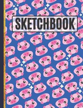 Paperback Sketchbook: Cute Pig Sketchbook for Kids Book