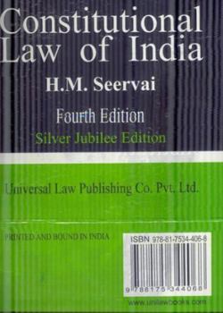 Hardcover Constitutional Law of India Book