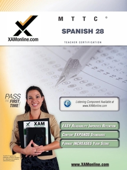 Paperback Mttc Spanish 28 Teacher Certification Test Prep Study Guide Book