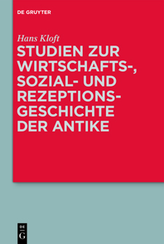 Hardcover Studien Zur Wirtschafts-, Sozial- Und Rezeptionsgeschichte Der Antike [German] Book