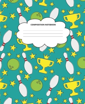 Sports Composition Notebook: Blank Lined Cute Notebooks for Girls Teens Kids School Writing Notes Journal (7.5 x 9.25 in)