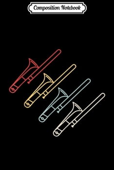 Composition Notebook: Vintage Retro Trombone Player Gift - Classic Trombone Journal/Notebook Blank Lined Ruled 6x9 100 Pages