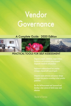 Paperback Vendor Governance A Complete Guide - 2020 Edition Book