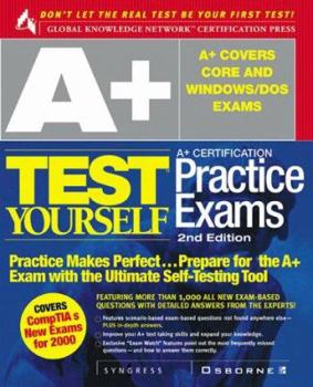 Paperback A+ Certification Test Yourself Practice Exams Book