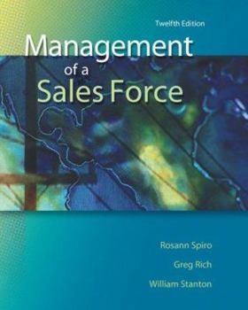 Hardcover Management of a Sales Force Book