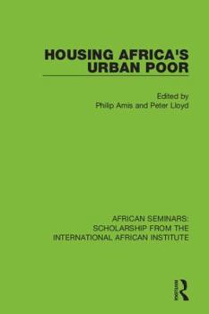 Hardcover Housing Africa's Urban Poor Book