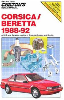 Paperback Chilton's Repair Manual: Chevrolet Corsica Beretta 1988-92 Book