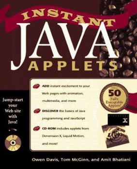Paperback Instant Java Applets Book