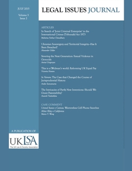 Paperback Legal Issues Journal 3(2) Book