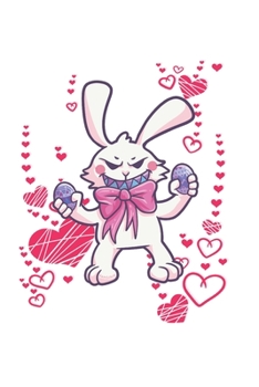 Funny Easter Bunny Notebook: Blank Paper Journal 6x9 - 120 Pages