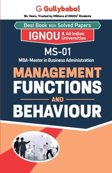 Paperback MS-01 Management Functions and Behaviour Book