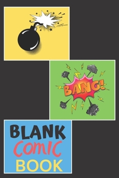 Paperback Blank Comic Book: Blank Comic Books For Kids To Write Stories Best Blank Comic Book