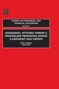 Hardcover Managerial Attitudes Toward a Stakeholder Prominence Within a Southeast Asia Context Book