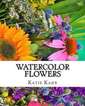 Paperback Watercolor Flowers Book