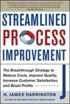 Hardcover Streamlined Process Improvement Book