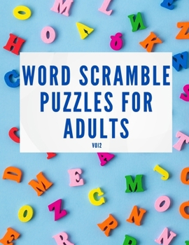Paperback Word Scramble Puzzles for Adults Vol 2 [Large Print] Book