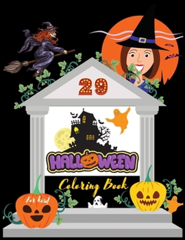 Paperback Halloween Coloring Book for kids: Cute 29 Halloween Activity pages Illustration for Children. Book