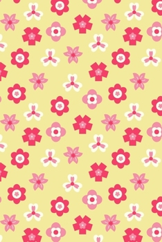 Notes: A Blank Squared Paper Journal with Simple Yellow Flower Pattern Cover Art