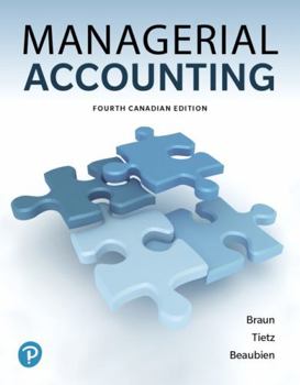 Hardcover Managerial Accounting, Canadian Edition Book