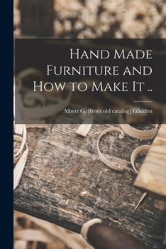 Paperback Hand Made Furniture and how to Make it .. Book