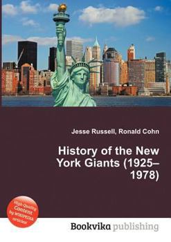 Paperback History of the New York Giants (1925-1978) Book
