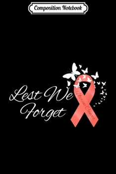 Composition Notebook: Uterine Cancer Peach Ribbon Awareness Butterfly Remembrance