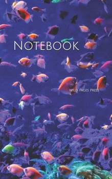 Paperback Notebook: fish rainbow colors aquarium colorful fishes Book