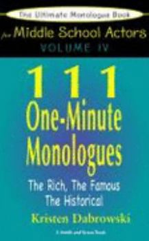 Hardcover 111 One-Minute Monologues Book