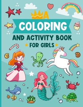 Paperback Coloring and Activity book for girls Book