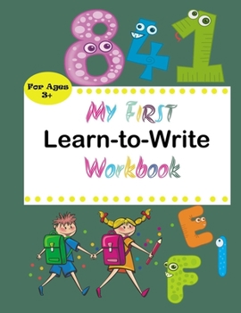 Paperback My First Learn to Write Workbook: Practice for Kids with Pen Control, Line Tracing, Letters, and More! (Kids coloring activity books) [French] Book