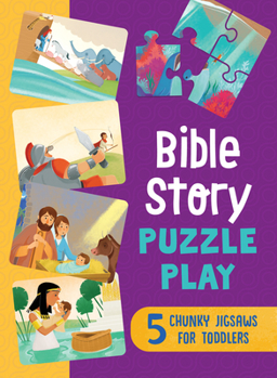 Board Game Bible Story Puzzle Play: 5 Chunky Jigsaws for Toddlers Book