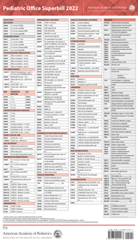 Cards Pediatric Office Superbill 2022 Book