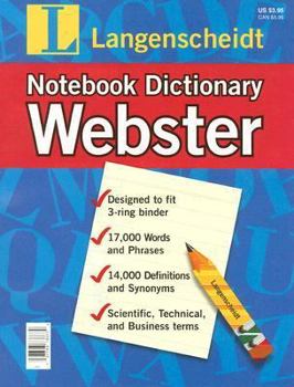 Paperback Langenscheidt Webster Notebook Dictionary Book